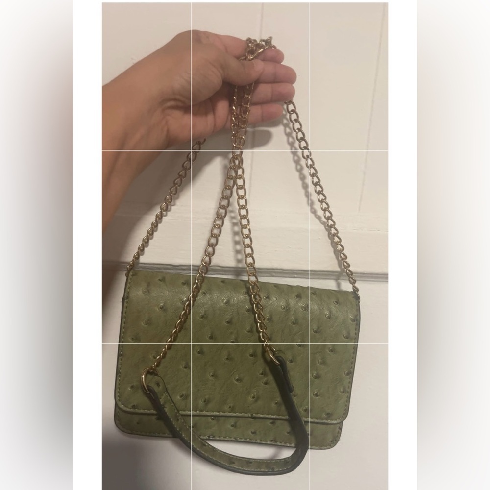 Green Chain Strap Women Bag